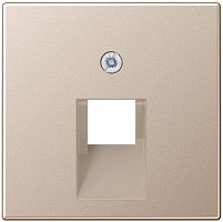 Лицевая панель Jung A creation для 1-м. розетки RJ11/RJ45 шампань картинка